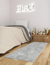 Playful Patterns Collection Area Rug -  Quirky Runner Gray  lifestyle 23