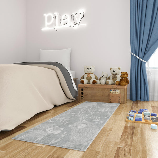 Playful Patterns Collection Area Rug -  Quirky Runner Gray  lifestyle 49