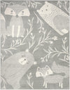 Wonder Tykes Collection Area Rug -  Quirky Rectangle Gray  lifestyle 2