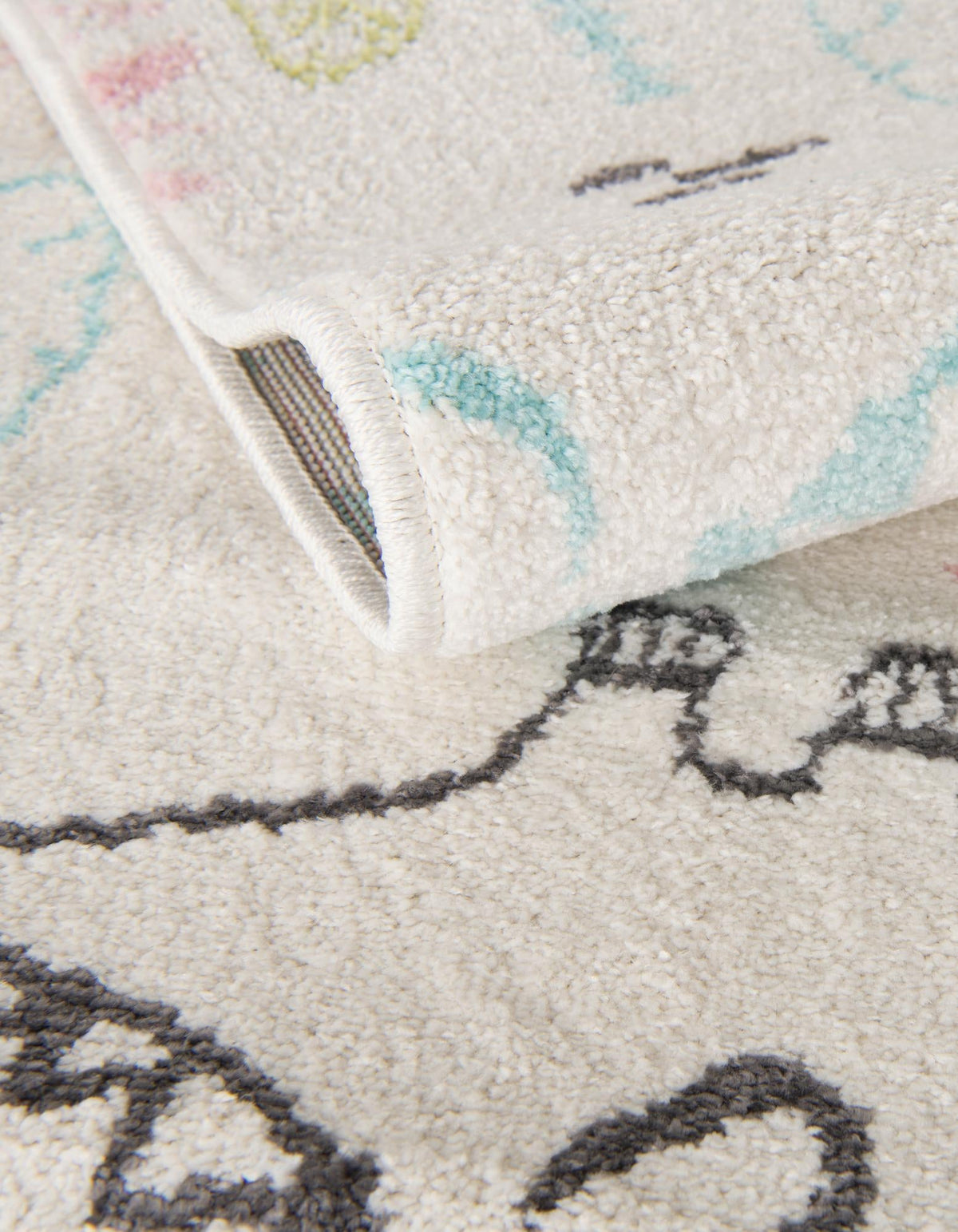 Playful Patterns Collection Area Rug -  Abstracta Rectangle Ivory  lifestyle 6