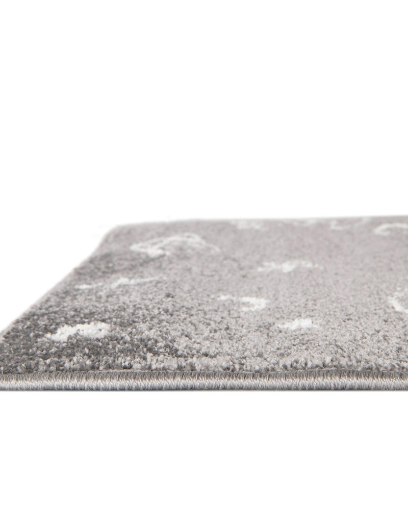 Playful Patterns Collection Area Rug -  Jigsaw Rectangle Gray  lifestyle 14