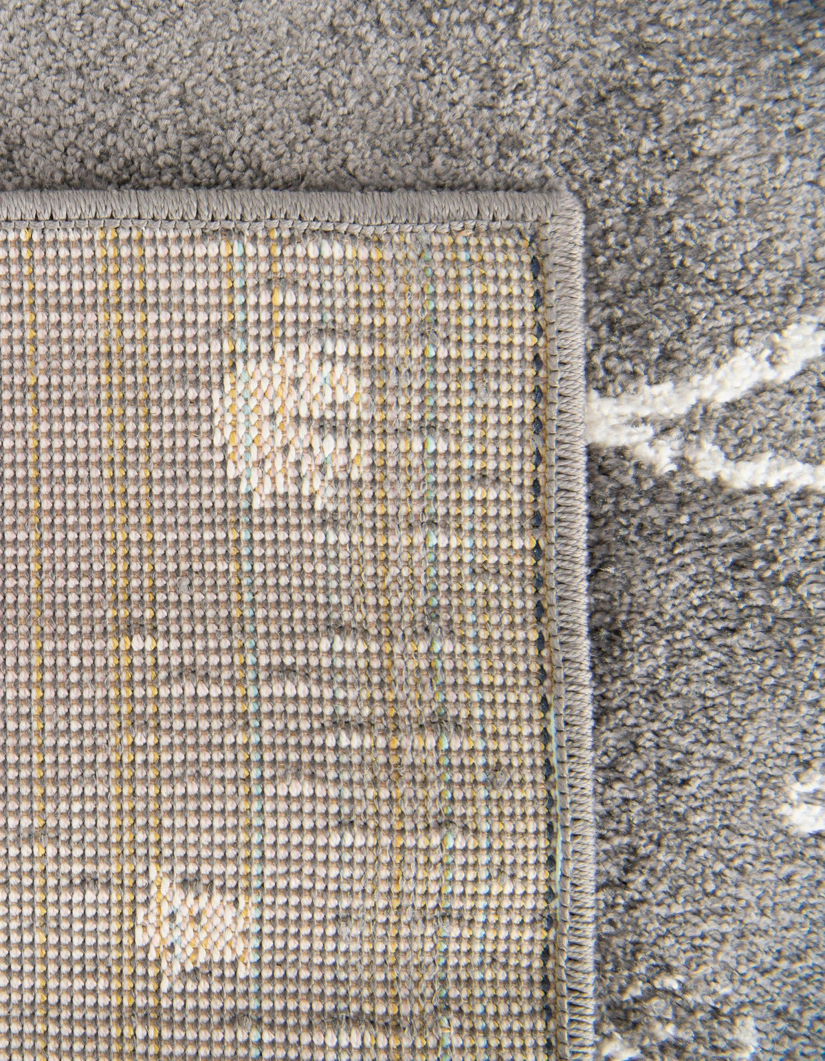Playful Patterns Collection Area Rug -  Jigsaw Rectangle Gray  lifestyle 18