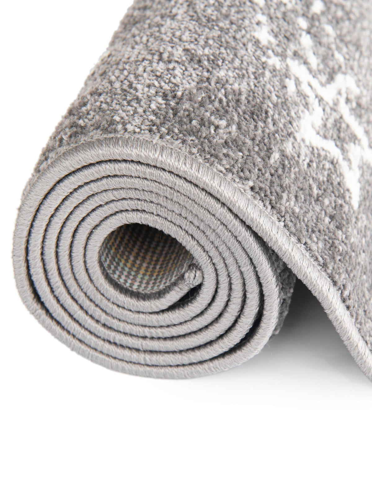 Playful Patterns Collection Area Rug -  Jigsaw Rectangle Gray  lifestyle 24