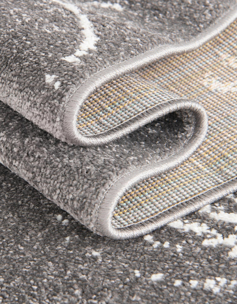 Playful Patterns Collection Area Rug -  Jigsaw Rectangle Gray  lifestyle 26