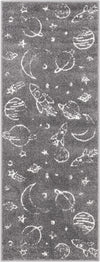 Wonder Tykes Collection Area Rug -  Jigsaw Runner Gray  lifestyle 61