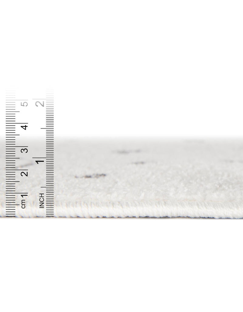 Playful Patterns Collection Area Rug -  Jigsaw Rectangle Ivory  lifestyle 9