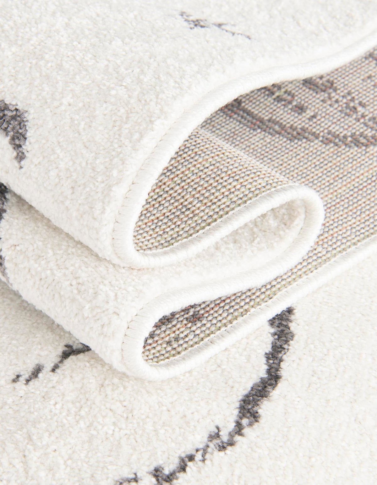 Playful Patterns Collection Area Rug -  Jigsaw Rectangle Ivory  lifestyle 25