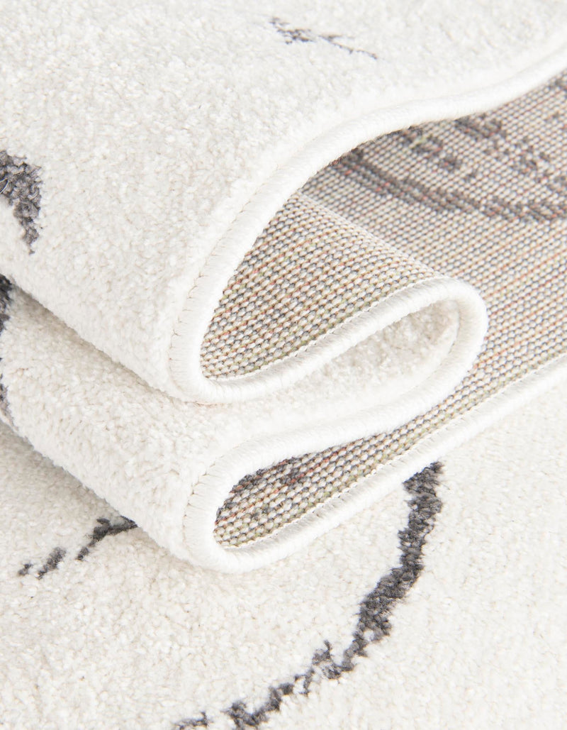 Playful Patterns Collection Area Rug -  Jigsaw Rectangle Ivory  lifestyle 25
