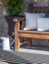 Sustainable Strands Indoor-Outdoor Oasis Collection Area Rug - Harborview Runner Black and White  lifestyle 75