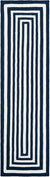 Navy Blue and White