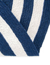 Sustainable Strands Indoor-Outdoor Oasis Collection Area Rug - Harborview Round Navy Blue and White  lifestyle 68