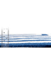 Sustainable Strands Indoor-Outdoor Oasis Collection Area Rug - Harborview Rectangle Navy Blue and White  lifestyle 12