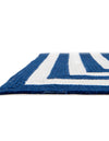 Sustainable Strands Indoor-Outdoor Oasis Collection Area Rug - Harborview Rectangle Navy Blue and White  lifestyle 14