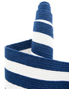 Sustainable Strands Indoor-Outdoor Oasis Collection Area Rug - Harborview Rectangle Navy Blue and White  lifestyle 18