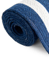 Sustainable Strands Indoor-Outdoor Oasis Collection Area Rug - Harborview Rectangle Navy Blue and White  lifestyle 19
