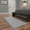 Sustainable Strands Indoor-Outdoor Oasis Collection Area Rug - Harborview Runner Gray and White  lifestyle 94