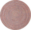 Sustainable Strands Indoor-Outdoor Oasis Collection Area Rug -  Sandbar (Multi) Round Multi  lifestyle 22