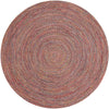 Sustainable Strands Indoor-Outdoor Oasis Collection Area Rug -  Sandbar (Multi) Round Multi  lifestyle 41