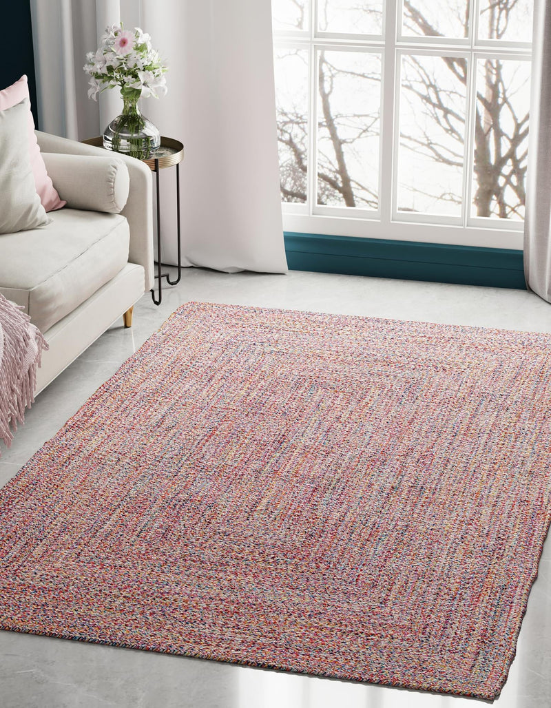 Sustainable Strands Indoor-Outdoor Oasis Collection Area Rug -  Sandbar (Multi) Rectangle Multi  lifestyle 3