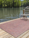 Sustainable Strands Indoor-Outdoor Oasis Collection Area Rug -  Sandbar (Multi) Rectangle Multi  lifestyle 4