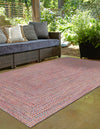 Sustainable Strands Indoor-Outdoor Oasis Collection Area Rug -  Sandbar (Multi) Rectangle Multi  lifestyle 6