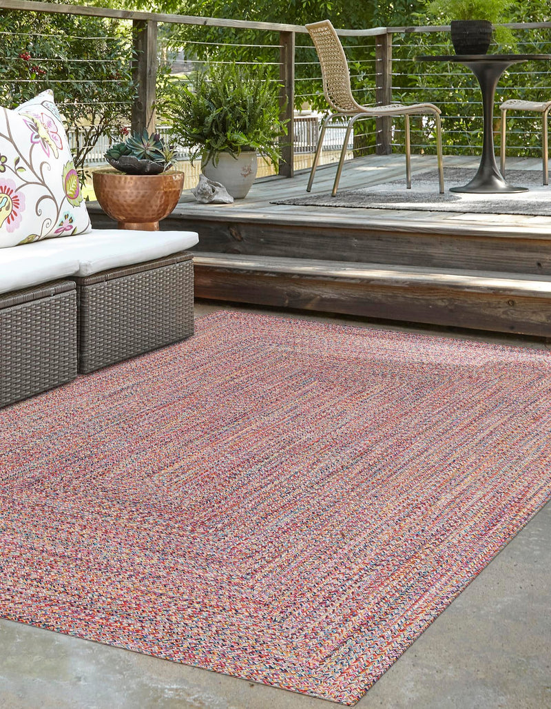 Sustainable Strands Indoor-Outdoor Oasis Collection Area Rug -  Sandbar (Multi) Rectangle Multi  lifestyle 10