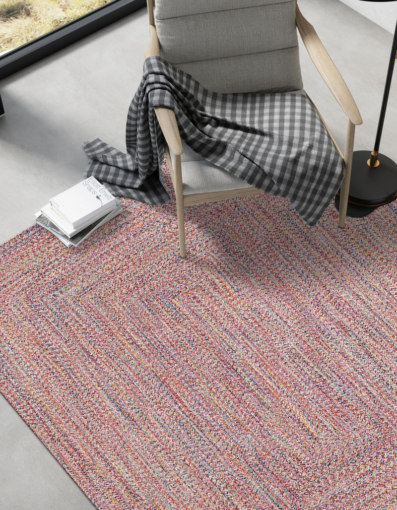 Sustainable Strands Indoor-Outdoor Oasis Collection Area Rug -  Sandbar (Multi) Rectangle Multi  lifestyle 13