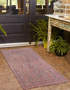 Sustainable Strands Indoor-Outdoor Oasis Collection Area Rug -  Sandbar (Multi) Runner Multi  lifestyle 28