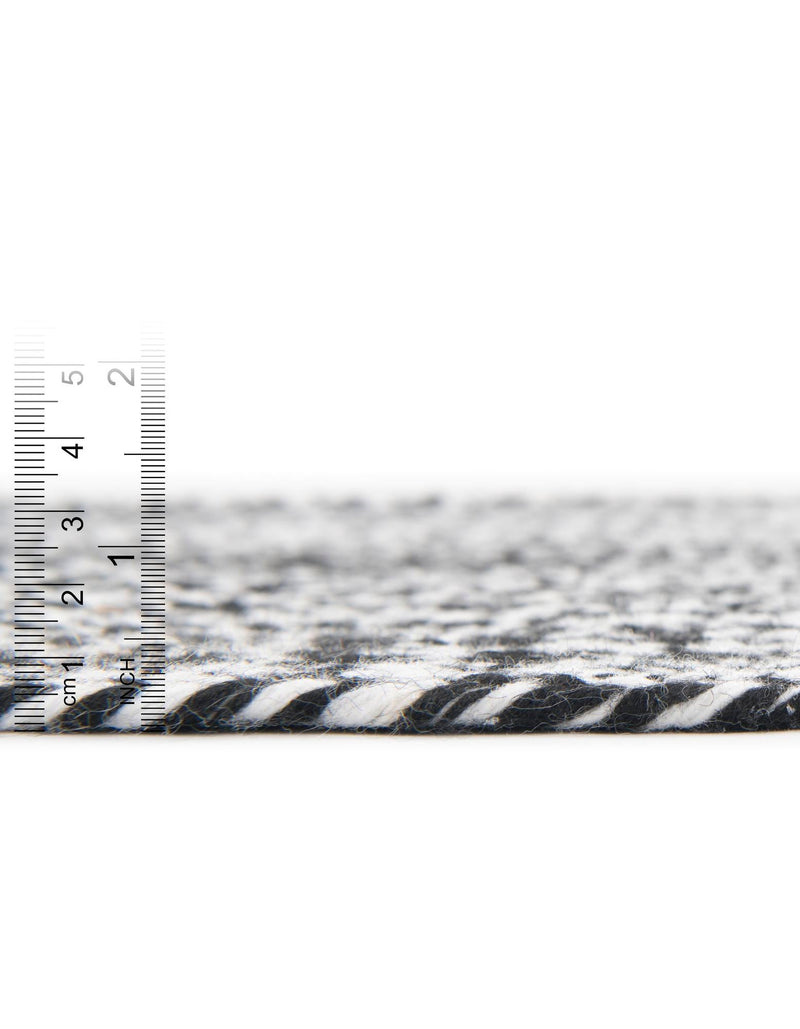 Sustainable Strands Indoor-Outdoor Oasis Collection Area Rug -  Sandbar (Black and White) Rectangle Black and White  lifestyle 12