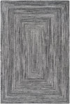 Sustainable Strands Indoor-Outdoor Oasis Collection Area Rug -  Sandbar (Black and White) Rectangle Black and White  lifestyle 2