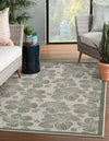Coastal Terrace Collection Area Rug -  Marina Rectangle Ivory and Beige  lifestyle 2