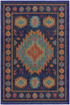 Coastal Terrace Collection Area Rug -  Dunes Rectangle Navy Blue  lifestyle 2