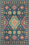 Coastal Terrace Collection Area Rug -  Dunes Rectangle Navy Blue  lifestyle 3