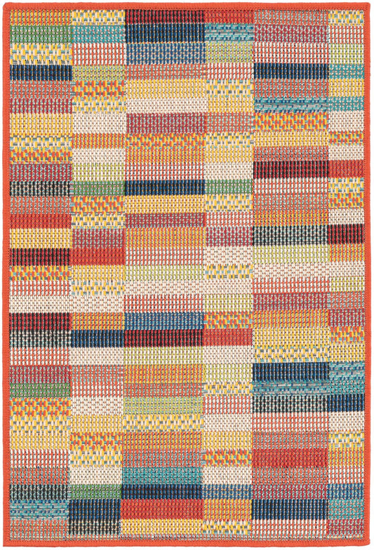 Coastal Terrace Collection Area Rug -  Harbor Rectangle Multi Main
