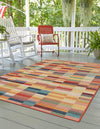 Coastal Terrace Collection Area Rug -  Harbor Rectangle Multi  lifestyle 3