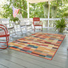 Coastal Terrace Collection Area Rug -  Harbor Rectangle Multi  lifestyle 15