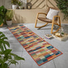 Coastal Terrace Collection Area Rug -  Harbor Runner Multi  lifestyle 57