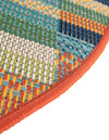 Coastal Terrace Collection Area Rug -  Harbor Round Multi  lifestyle 32