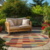 Coastal Terrace Collection Area Rug -  Harbor Round Multi  lifestyle 59