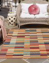 Coastal Terrace Collection Area Rug -  Harbor Square Multi  lifestyle 24
