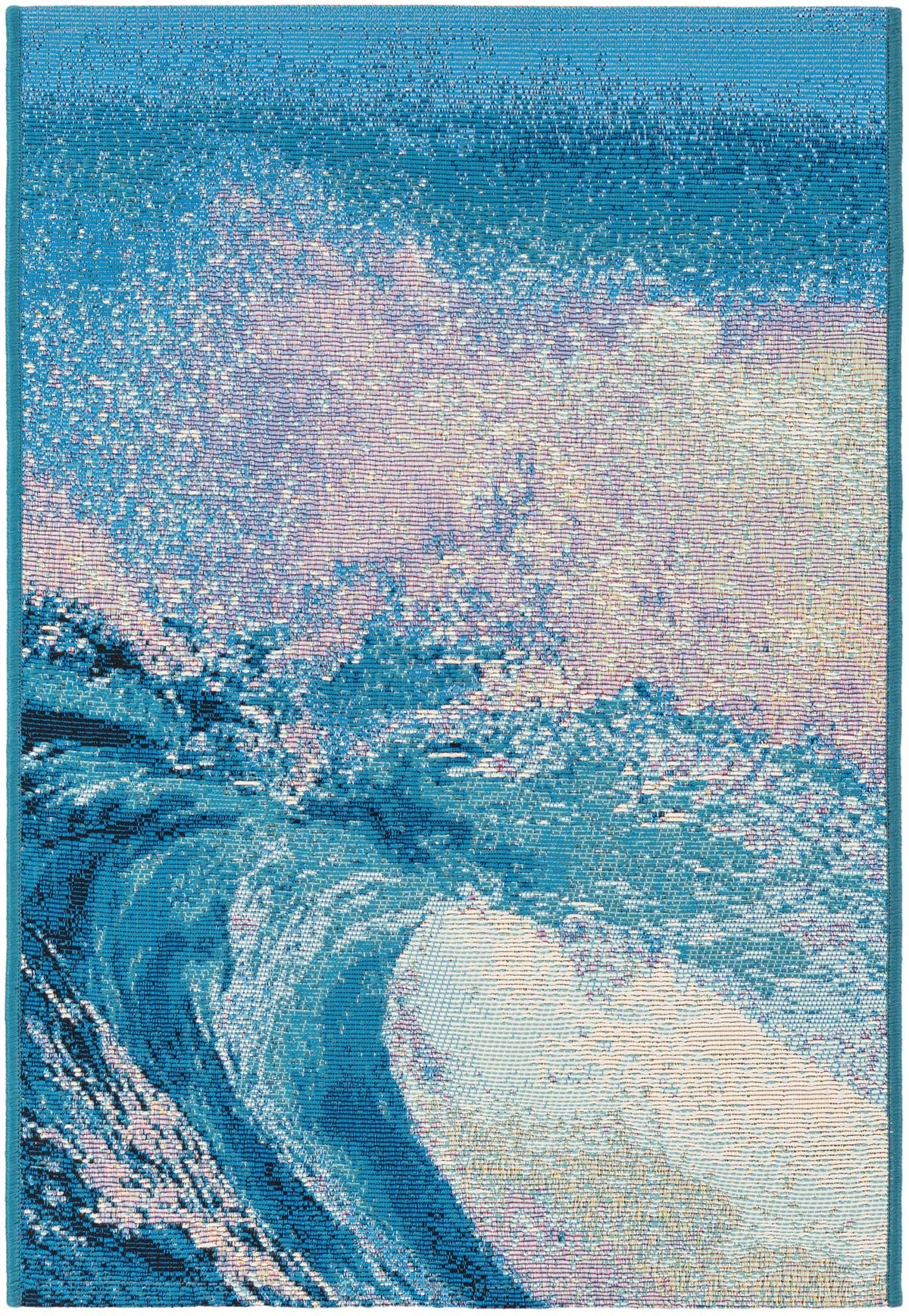 Urban Terrace Collection Area Rug - Veranda Rectangle Blue Main
