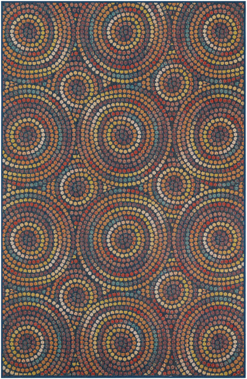 Coastal Terrace Collection Area Rug -  Lagoon Rectangle Multi  lifestyle 2