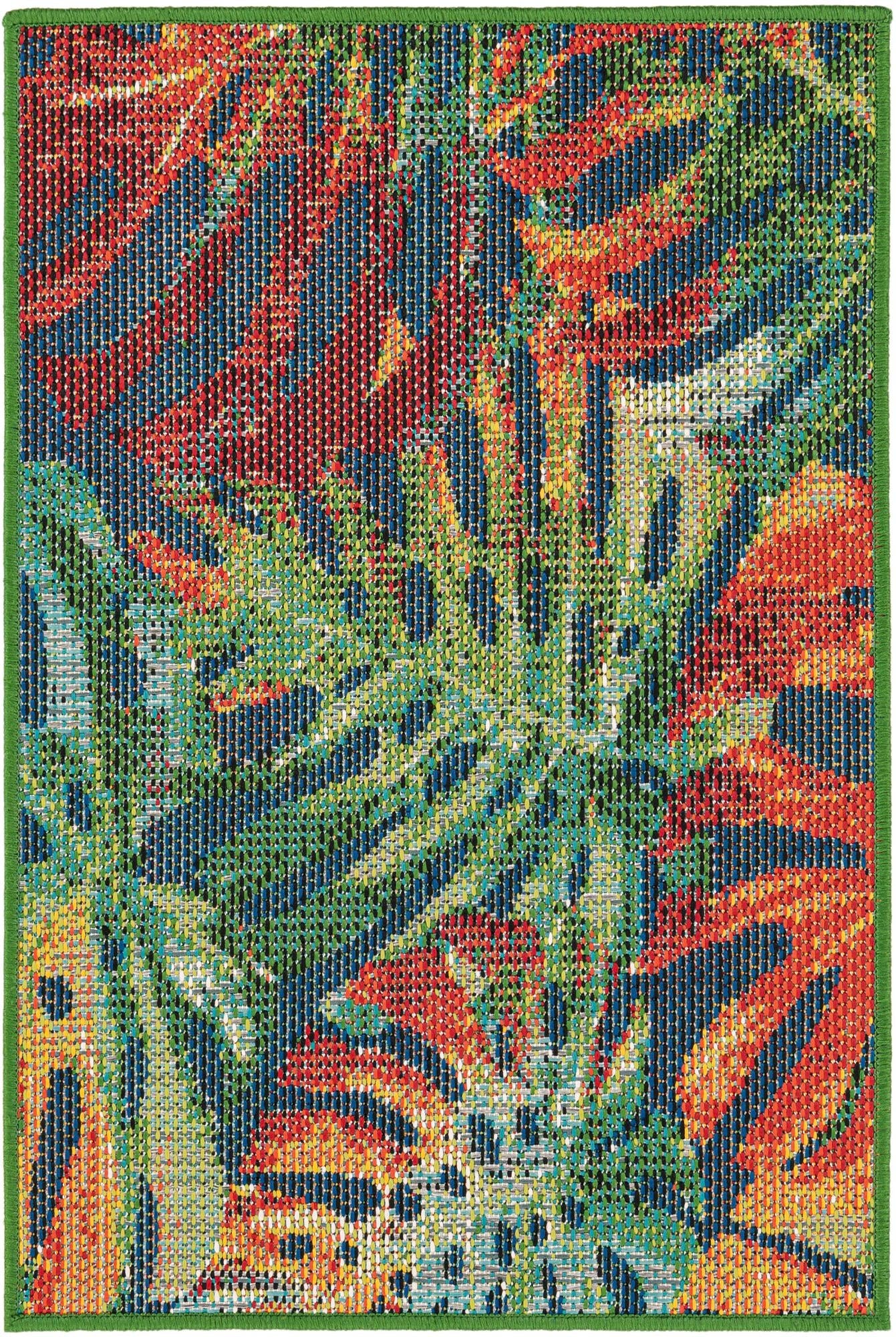 Coastal Terrace Collection Area Rug -  Pier Rectangle Multi Main