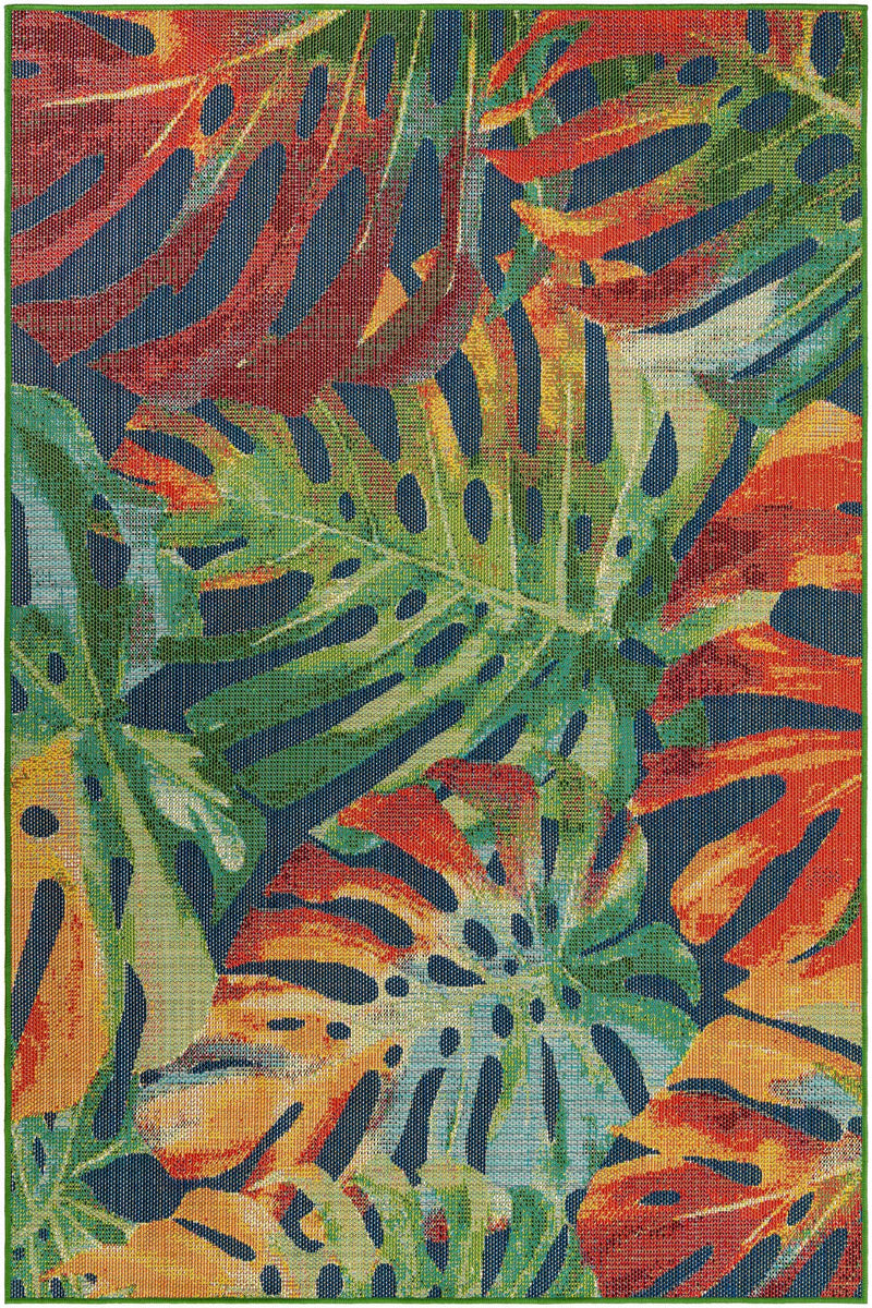 Coastal Terrace Collection Area Rug -  Pier Rectangle Multi  lifestyle 2