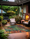 Coastal Terrace Collection Area Rug -  Pier Square Multi  lifestyle 24