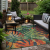 Coastal Terrace Collection Area Rug -  Pier Square Multi  lifestyle 59