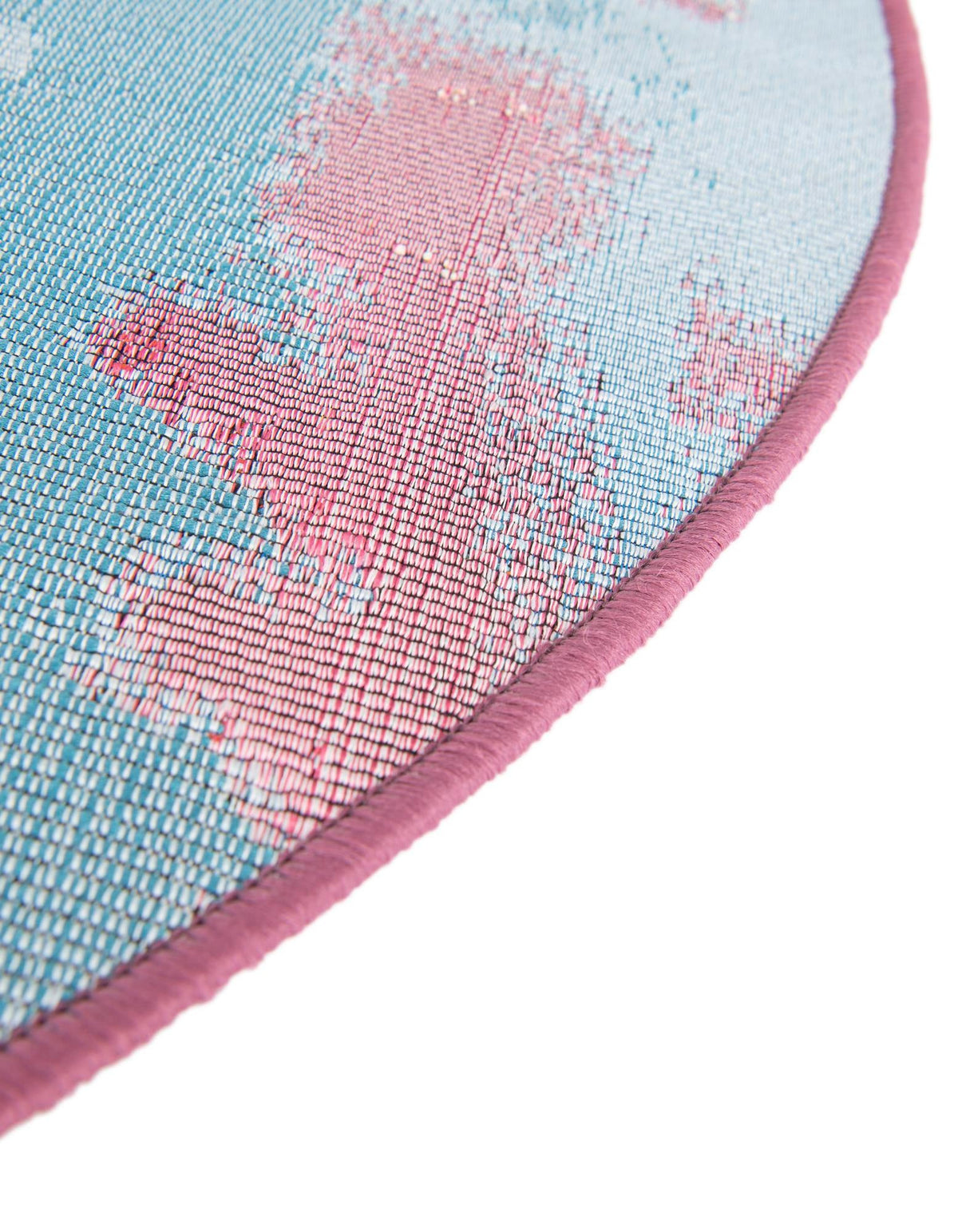 Urban Terrace Collection Area Rug -  Patio Round Gray and Pink  lifestyle 26