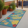Coastal Terrace Collection Area Rug -  Cove Runner Blue  lifestyle 61