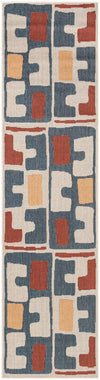Coastal Terrace Collection Area Rug -  Sail Runner Ivory and Blue  lifestyle 17
