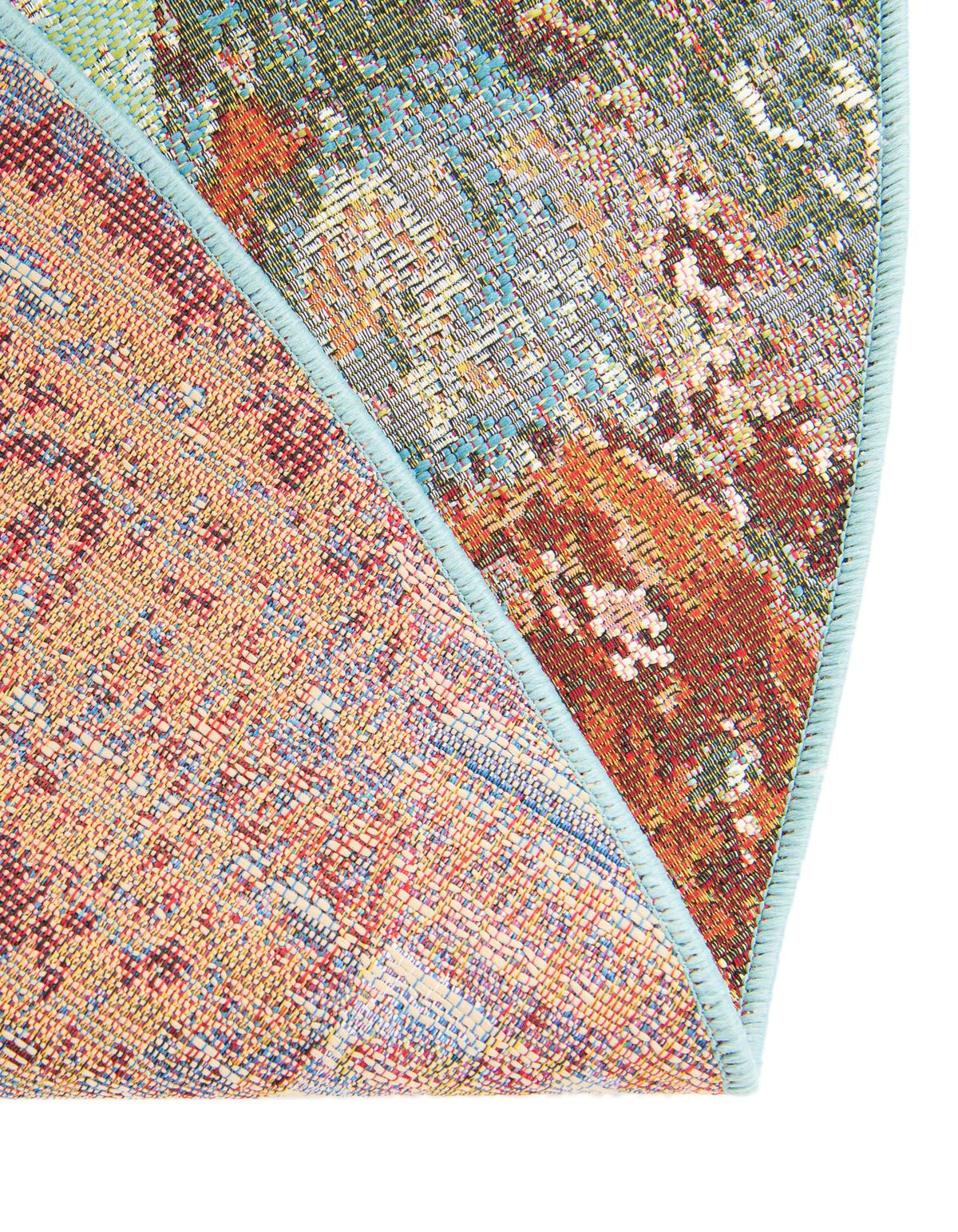 Urban Terrace Collection Area Rug -  Portico Round Multi  lifestyle 19